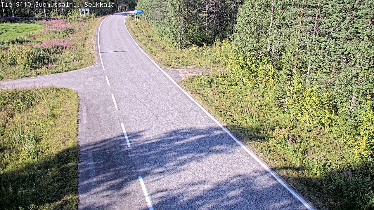 Weather Camera Image Road 9110 Suomussalmi, Seikkala, Suomussalmi, Kainuu