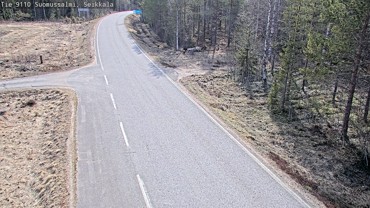 Weather Camera Image Road 9110 Suomussalmi, Seikkala, Suomussalmi, Kainuu