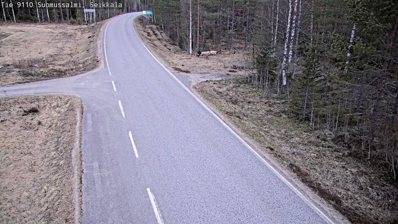 Weather Camera Image Road 9110 Suomussalmi, Seikkala, Suomussalmi, Kainuu
