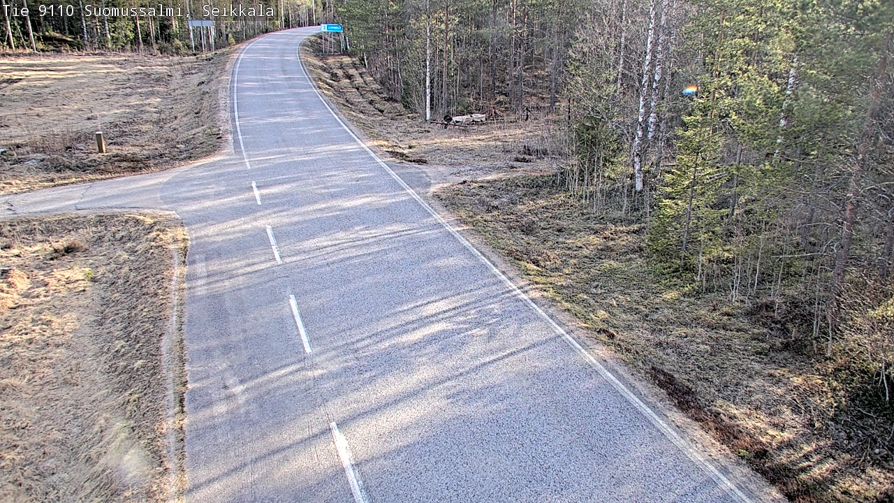 Weather Camera Image Road 9110 Suomussalmi, Seikkala, Suomussalmi, Kainuu
