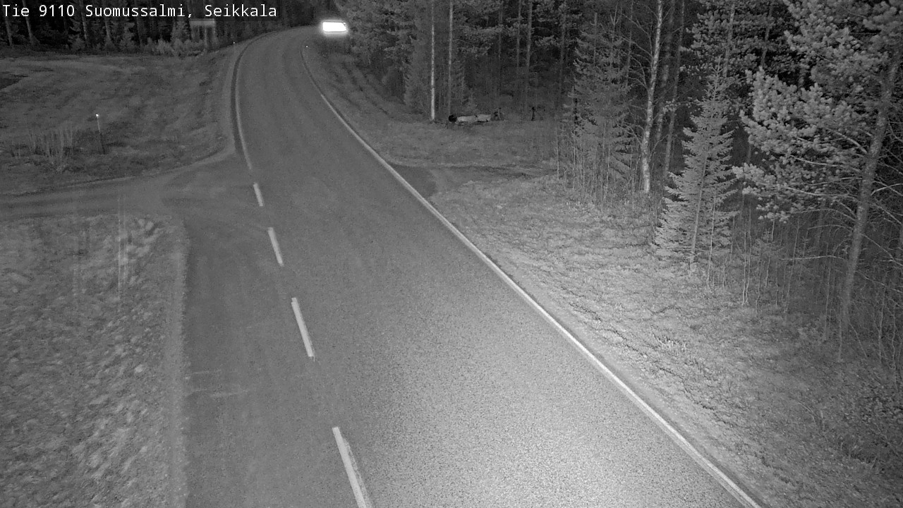 Weather Camera Image Road 9110 Suomussalmi, Seikkala, Suomussalmi, Kainuu