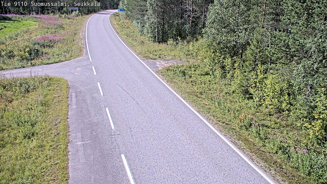 Weather Camera Image Road 9110 Suomussalmi, Seikkala, Suomussalmi, Kainuu