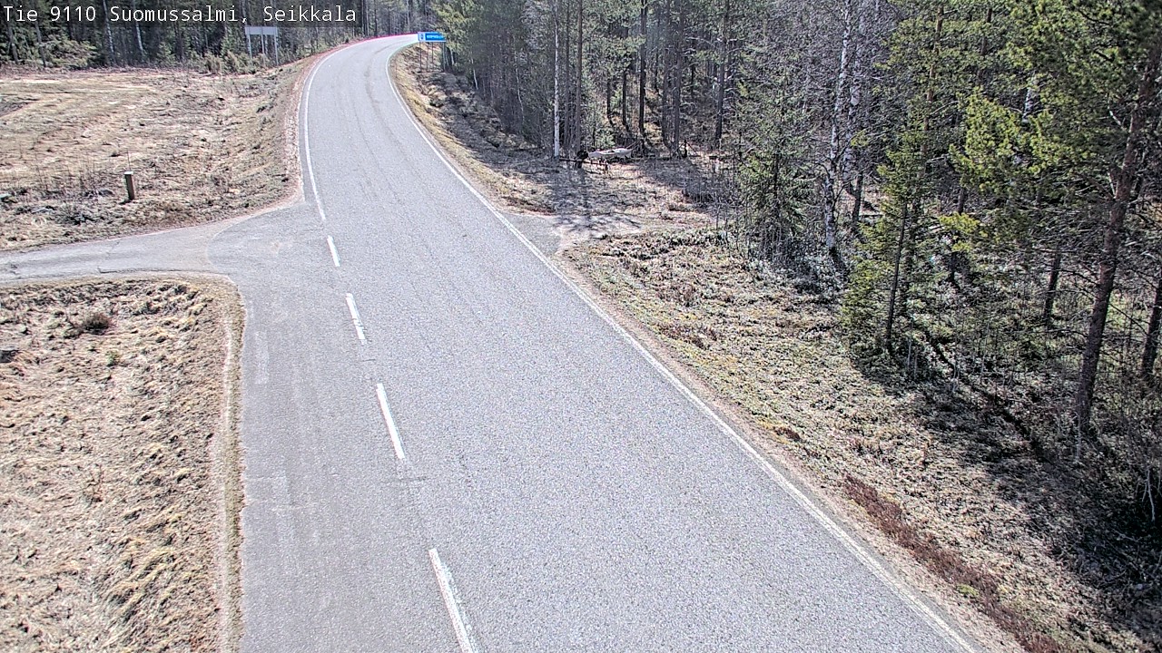 Weather Camera Image Road 9110 Suomussalmi, Seikkala, Suomussalmi, Kainuu