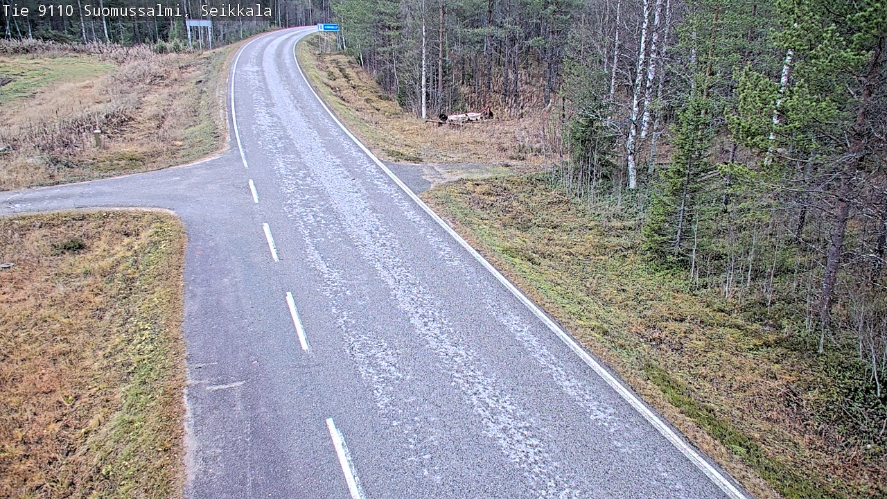 Weather Camera Image Väg 9110 Suomussalmi, Seikkala, Suomussalmi, Kainuu