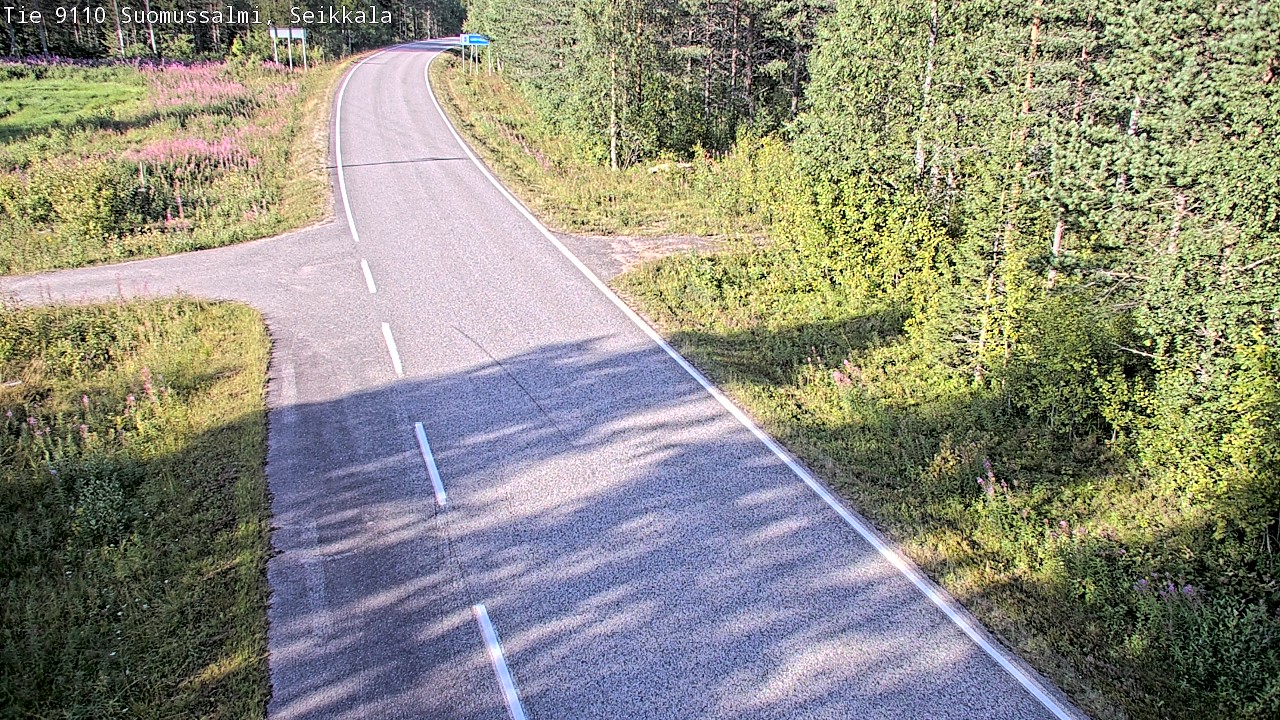 Weather Camera Image Road 9110 Suomussalmi, Seikkala, Suomussalmi, Kainuu