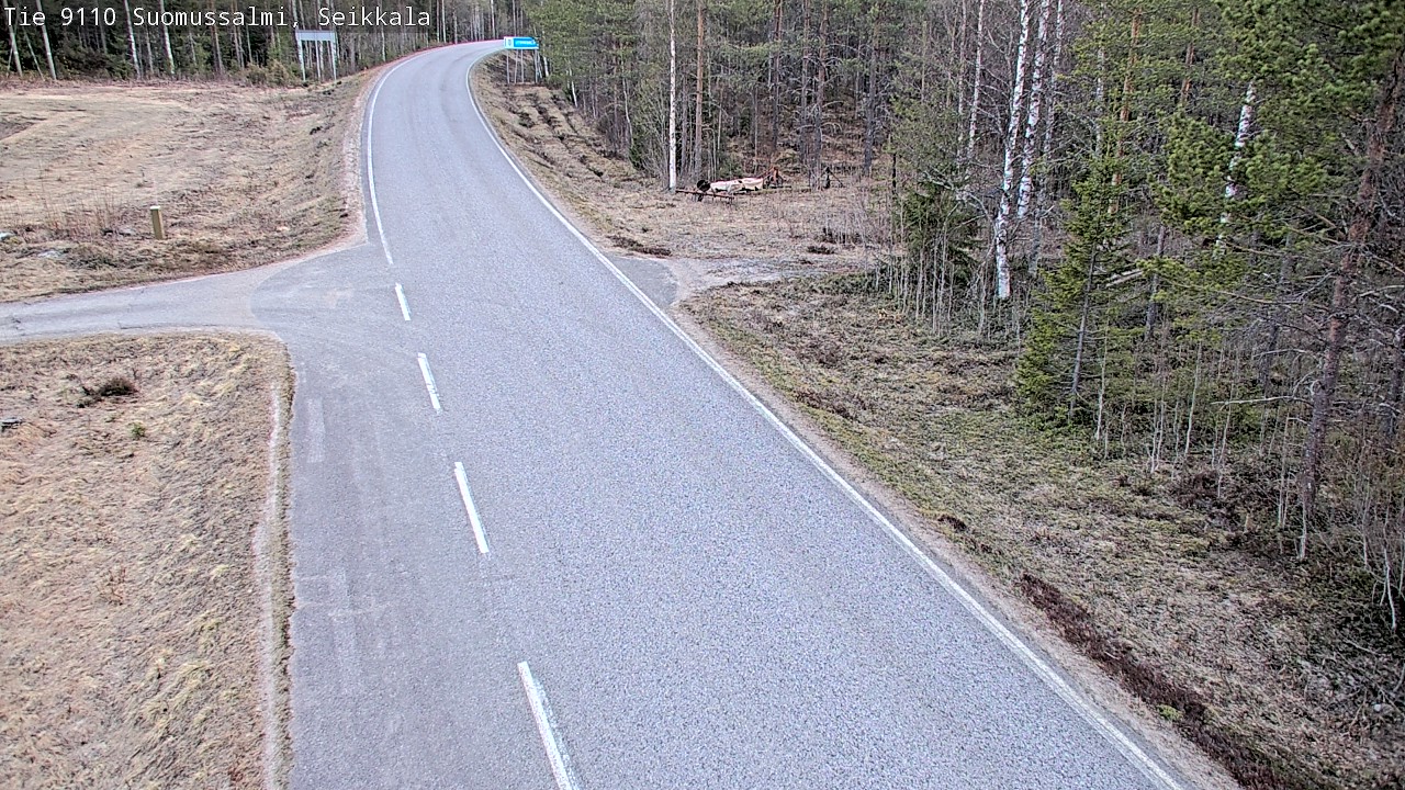 Weather Camera Image Road 9110 Suomussalmi, Seikkala, Suomussalmi, Kainuu