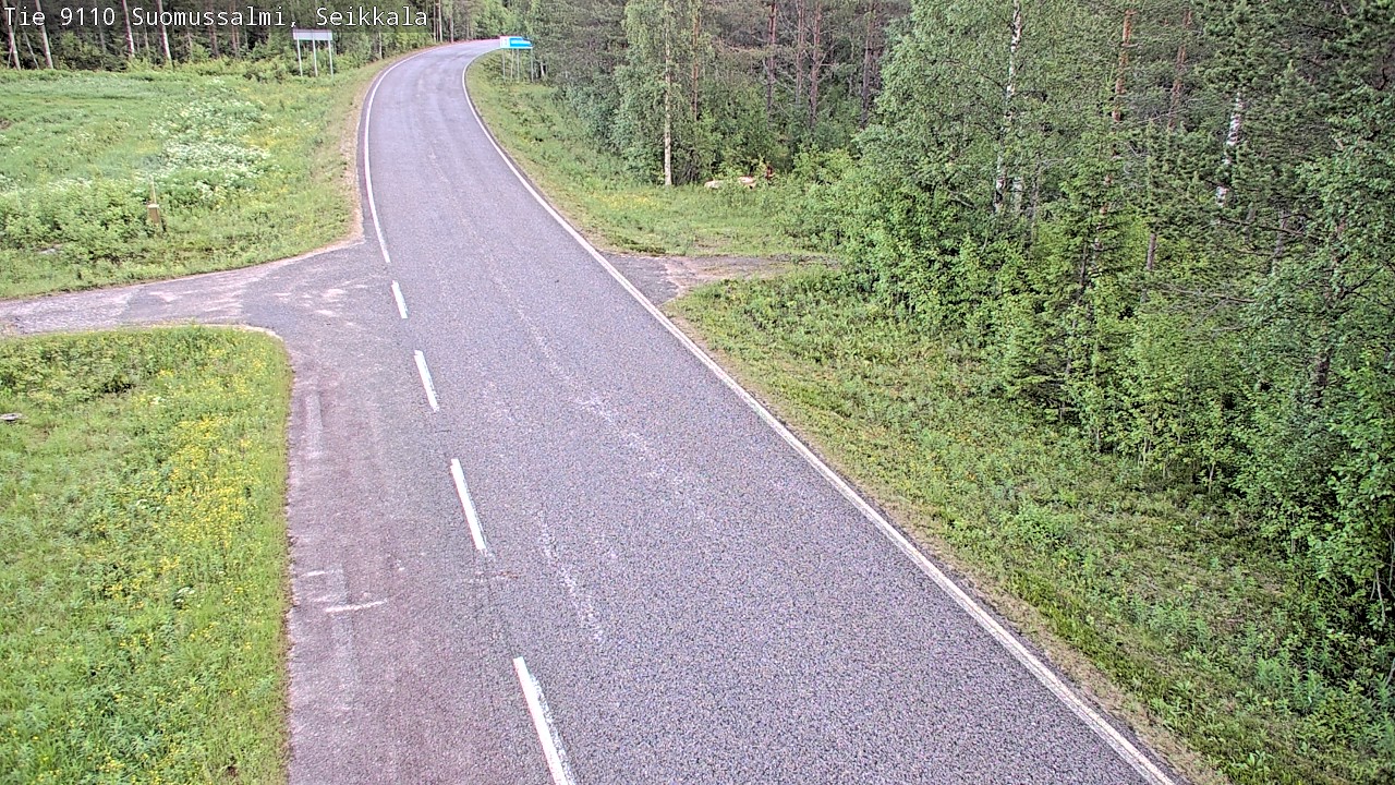 Weather Camera Image Road 9110 Suomussalmi, Seikkala, Suomussalmi, Kainuu