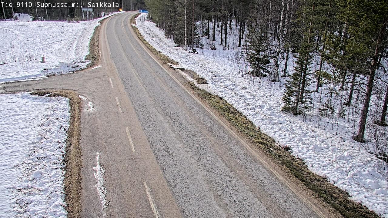 Weather Camera Image Road 9110 Suomussalmi, Seikkala, Suomussalmi, Kainuu