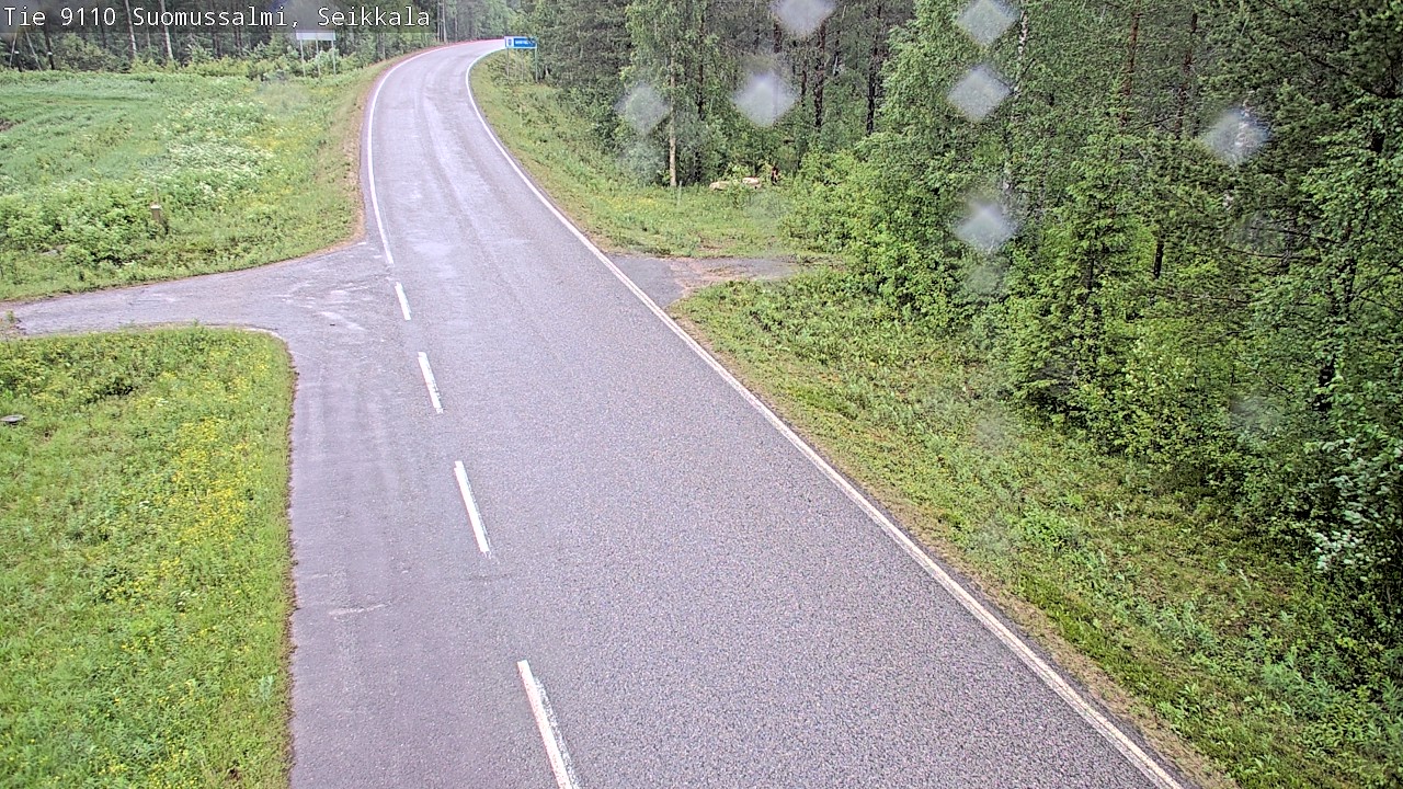 Weather Camera Image Väg 9110 Suomussalmi, Seikkala, Suomussalmi, Kainuu