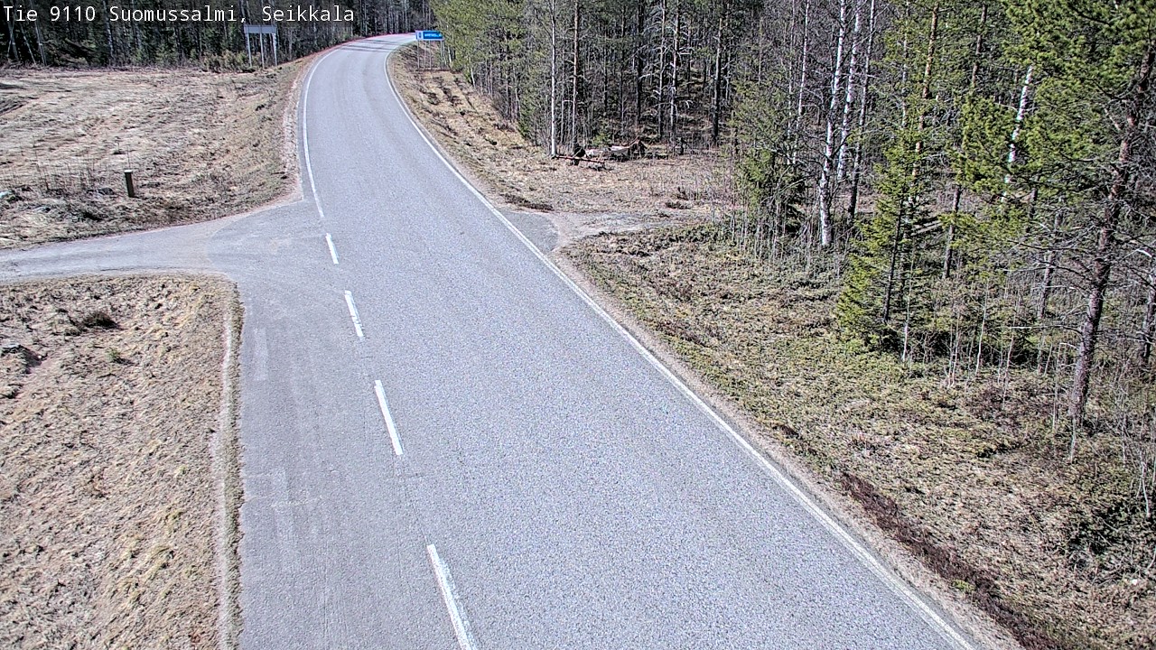 Weather Camera Image Road 9110 Suomussalmi, Seikkala, Suomussalmi, Kainuu