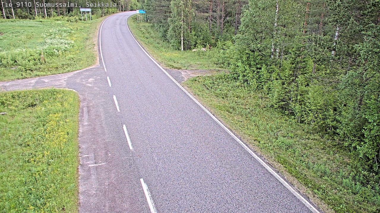 Weather Camera Image Road 9110 Suomussalmi, Seikkala, Suomussalmi, Kainuu