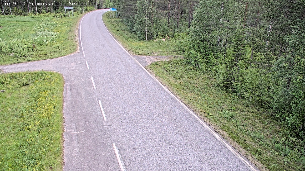 Weather Camera Image Road 9110 Suomussalmi, Seikkala, Suomussalmi, Kainuu