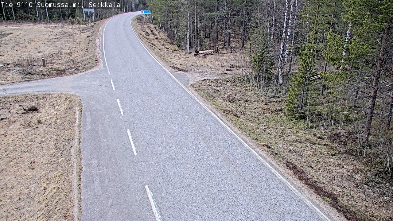 Weather Camera Image Väg 9110 Suomussalmi, Seikkala, Suomussalmi, Kainuu
