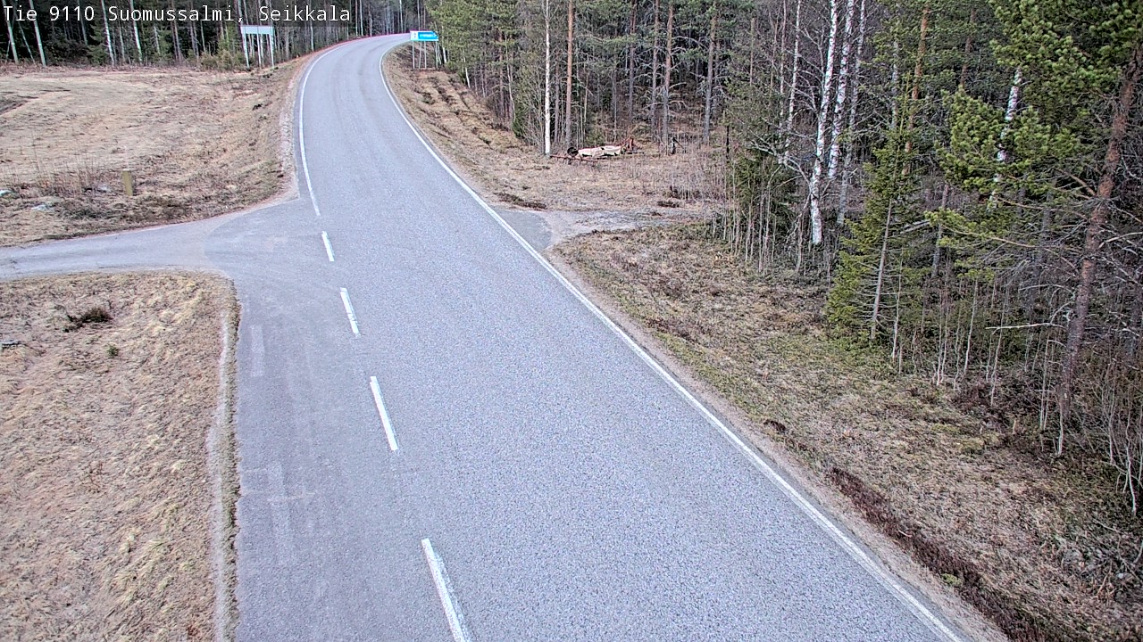Weather Camera Image Road 9110 Suomussalmi, Seikkala, Suomussalmi, Kainuu