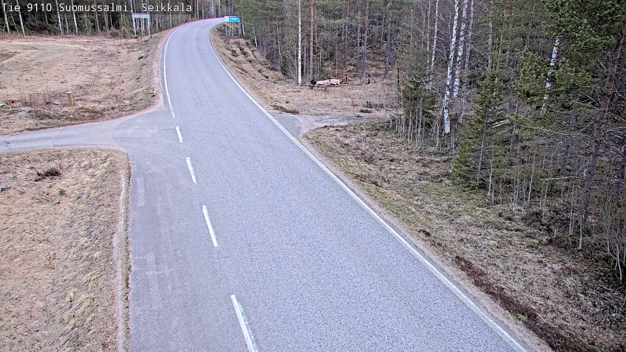 Weather Camera Image Road 9110 Suomussalmi, Seikkala, Suomussalmi, Kainuu