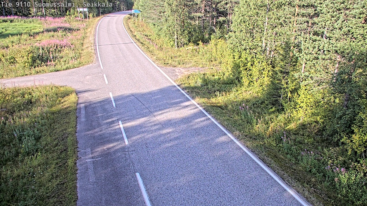 Weather Camera Image Road 9110 Suomussalmi, Seikkala, Suomussalmi, Kainuu