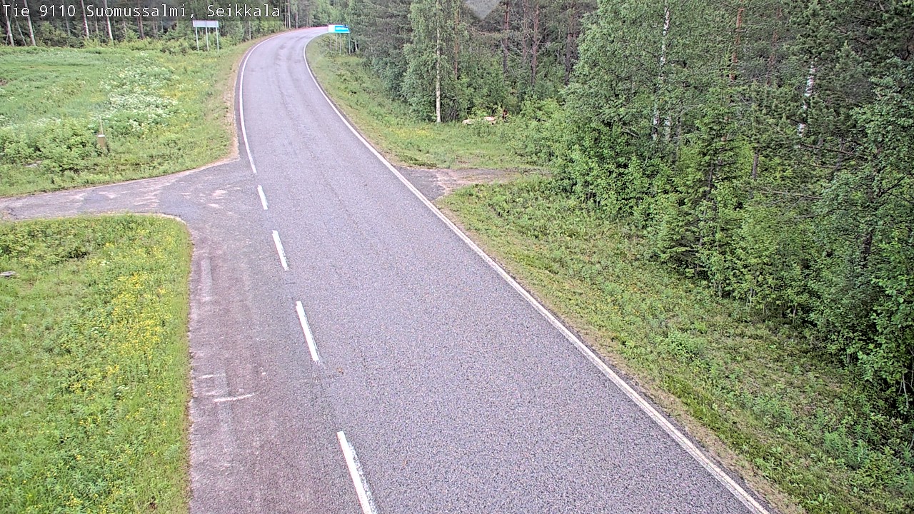 Weather Camera Image Road 9110 Suomussalmi, Seikkala, Suomussalmi, Kainuu