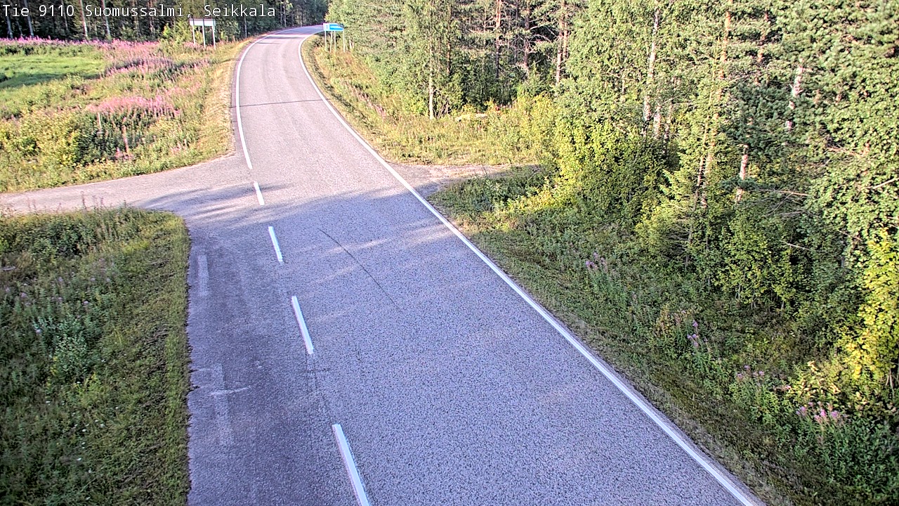 Weather Camera Image Road 9110 Suomussalmi, Seikkala, Suomussalmi, Kainuu