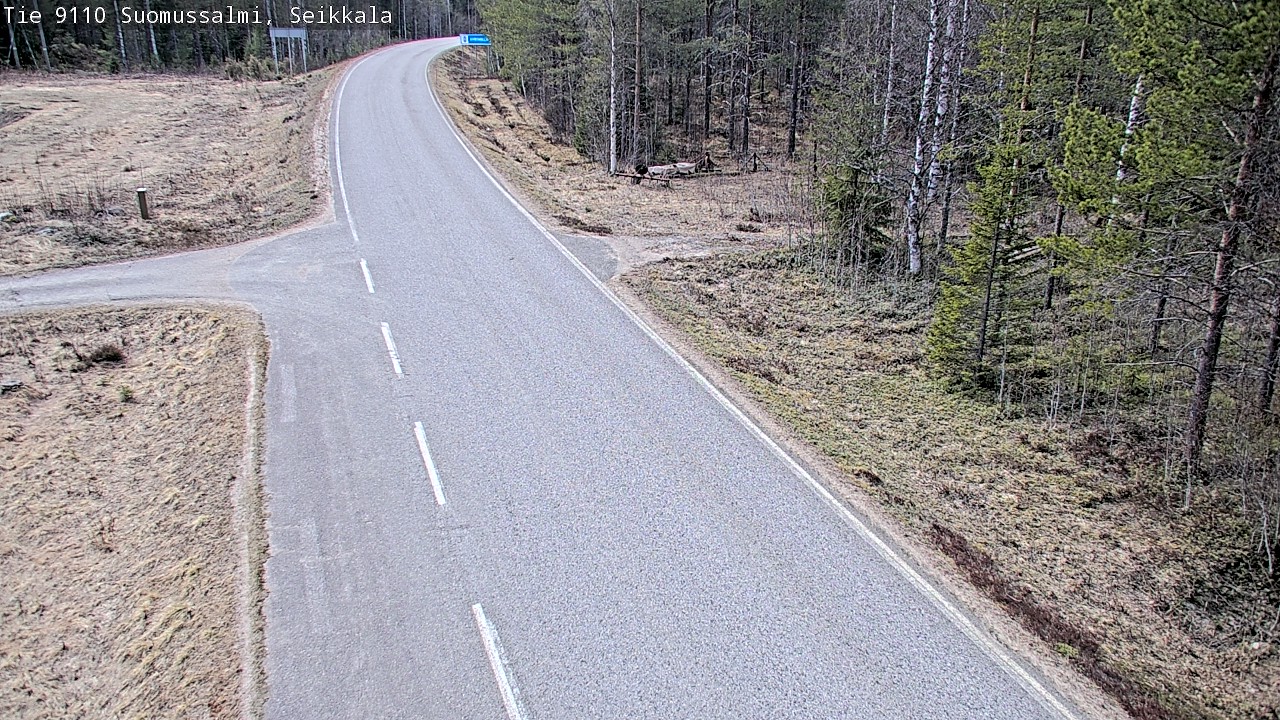 Weather Camera Image Road 9110 Suomussalmi, Seikkala, Suomussalmi, Kainuu