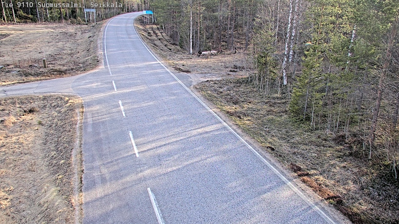 Weather Camera Image Road 9110 Suomussalmi, Seikkala, Suomussalmi, Kainuu