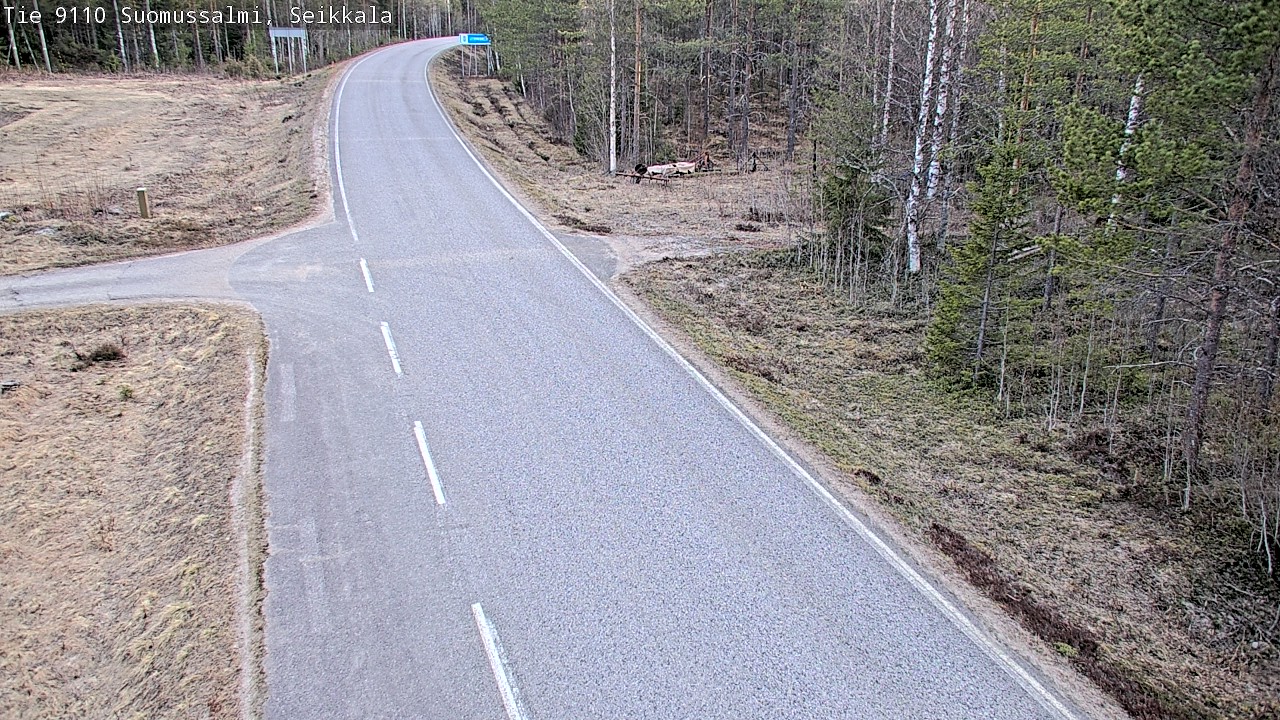 Weather Camera Image Road 9110 Suomussalmi, Seikkala, Suomussalmi, Kainuu