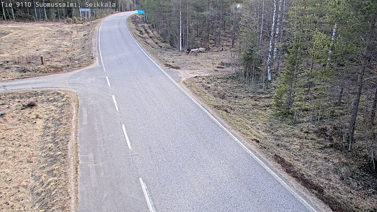 Weather Camera Image Road 9110 Suomussalmi, Seikkala, Suomussalmi, Kainuu