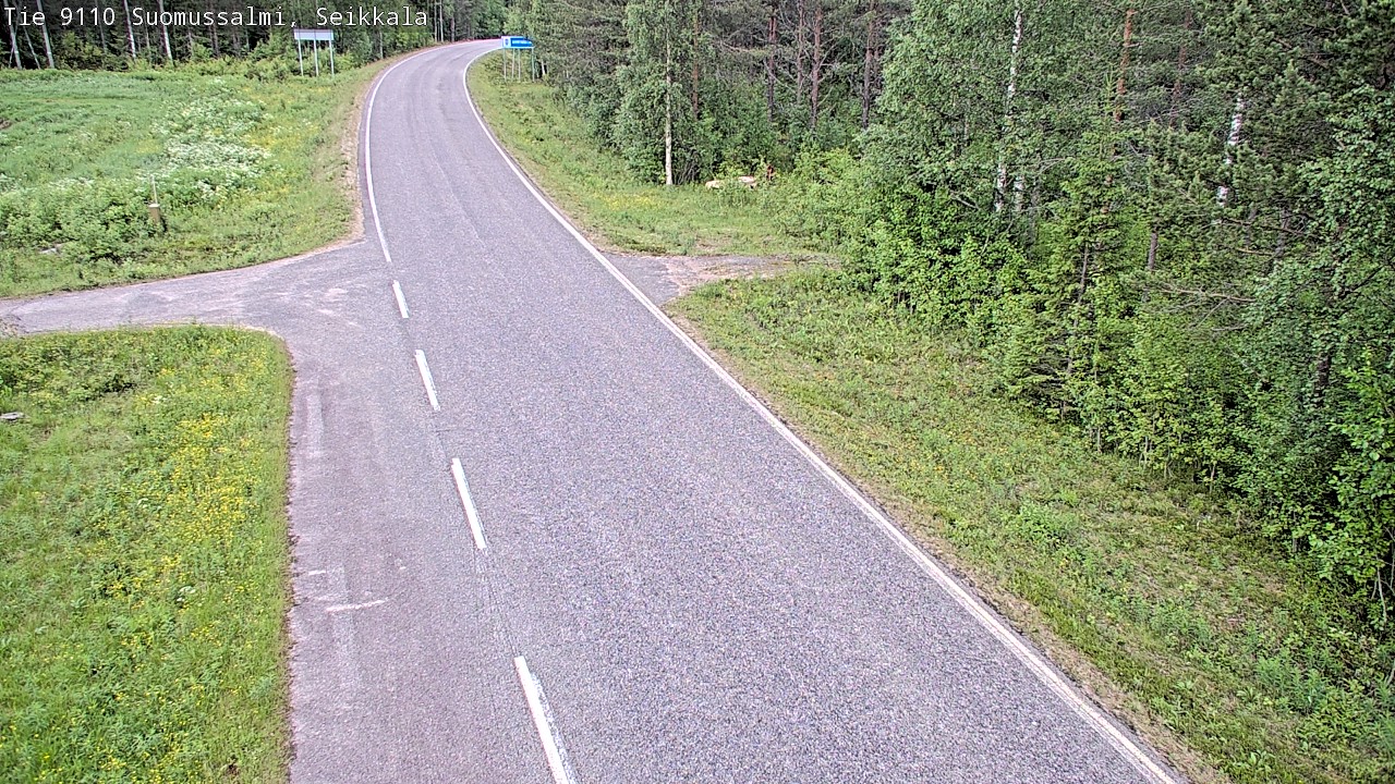 Weather Camera Image Road 9110 Suomussalmi, Seikkala, Suomussalmi, Kainuu