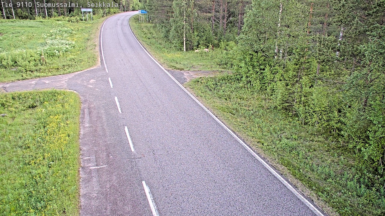 Weather Camera Image Road 9110 Suomussalmi, Seikkala, Suomussalmi, Kainuu