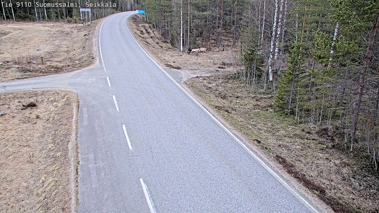 Weather Camera Image Road 9110 Suomussalmi, Seikkala, Suomussalmi, Kainuu