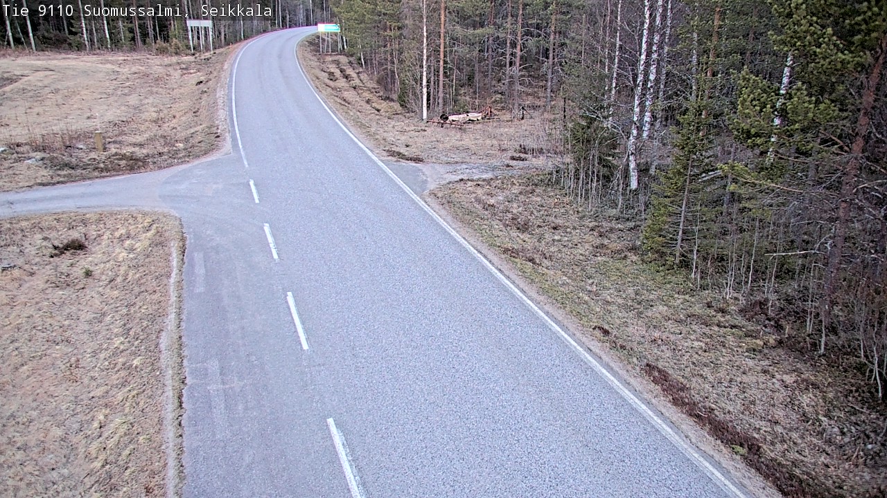 Weather Camera Image Road 9110 Suomussalmi, Seikkala, Suomussalmi, Kainuu