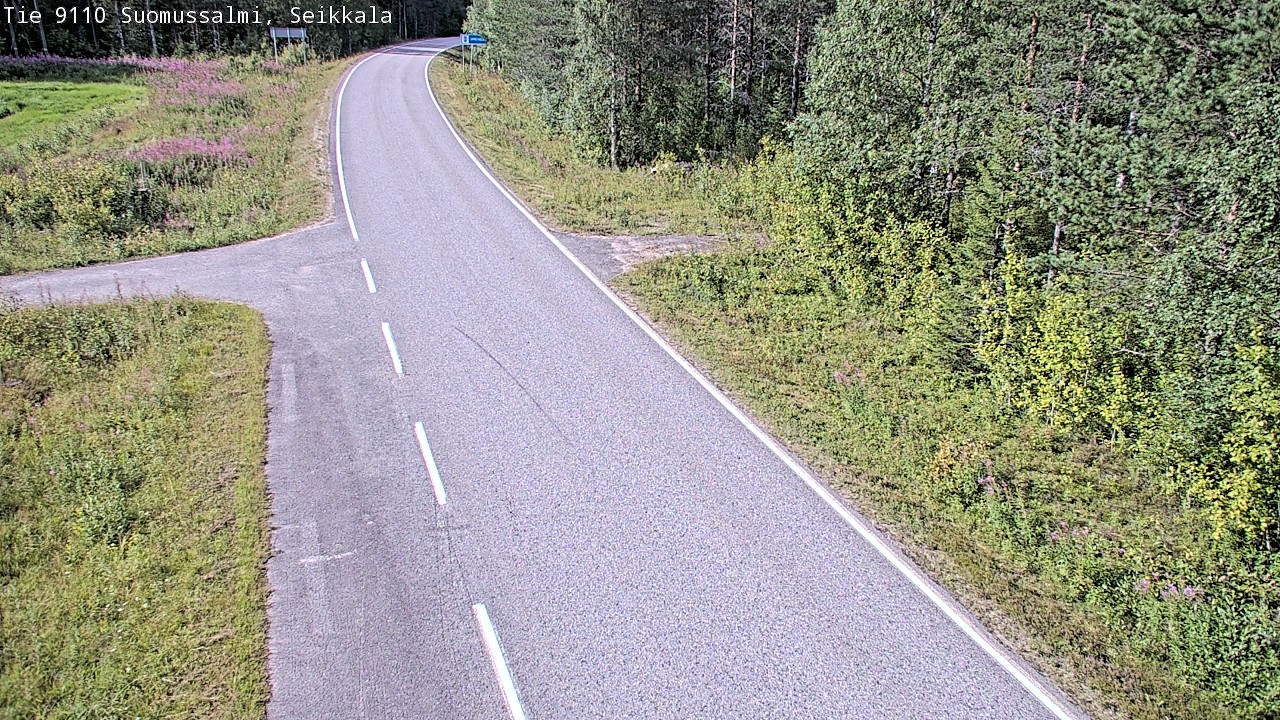 Weather Camera Image Road 9110 Suomussalmi, Seikkala, Suomussalmi, Kainuu