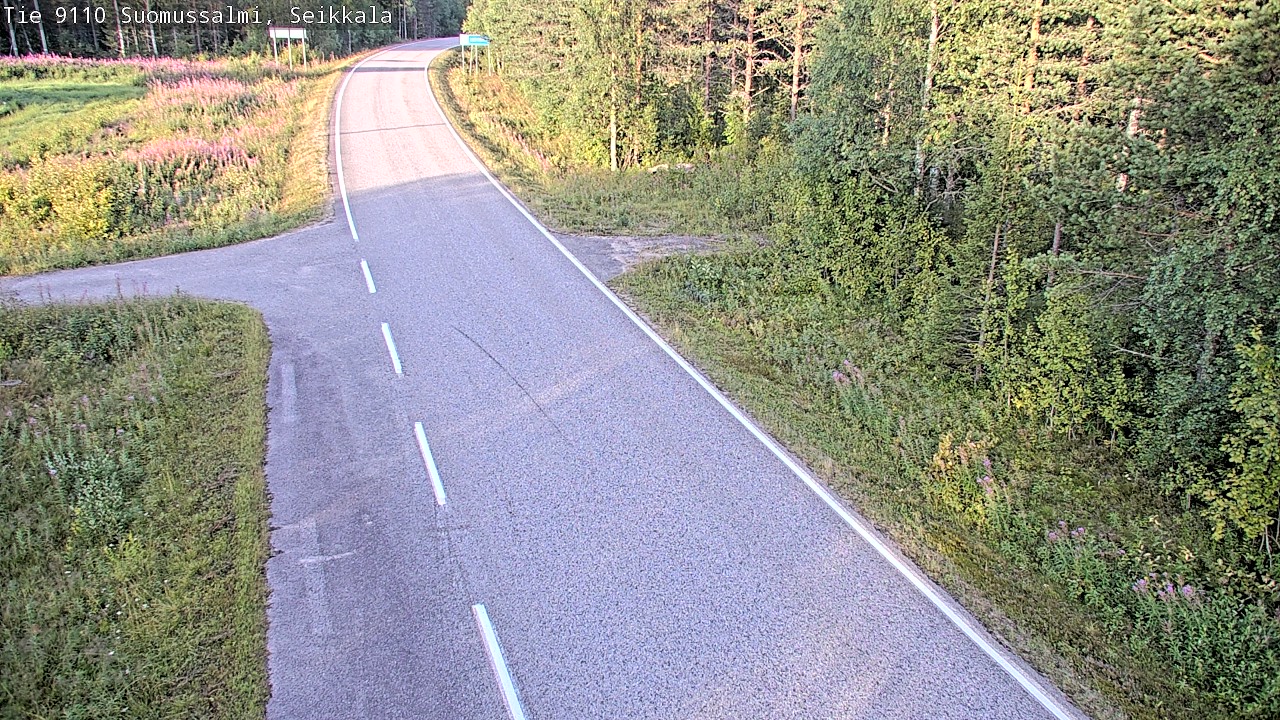 Weather Camera Image Road 9110 Suomussalmi, Seikkala, Suomussalmi, Kainuu