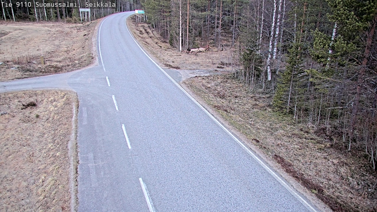 Weather Camera Image Road 9110 Suomussalmi, Seikkala, Suomussalmi, Kainuu