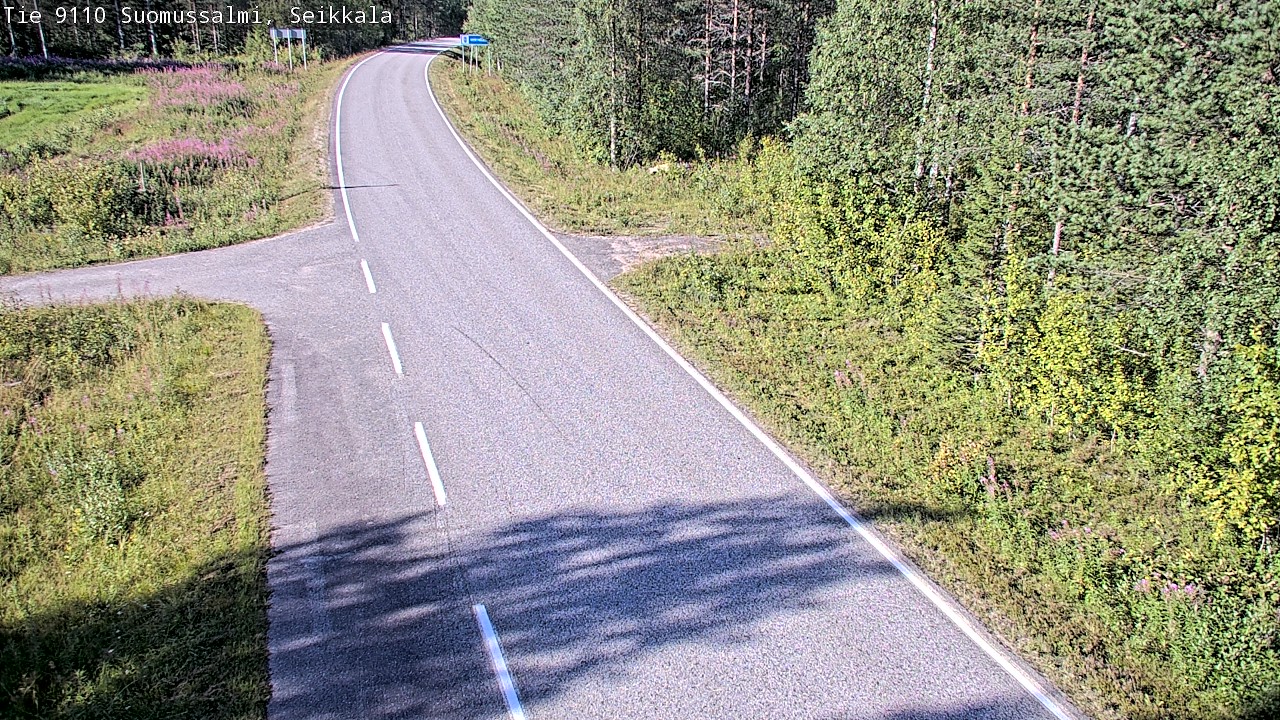 Weather Camera Image Road 9110 Suomussalmi, Seikkala, Suomussalmi, Kainuu