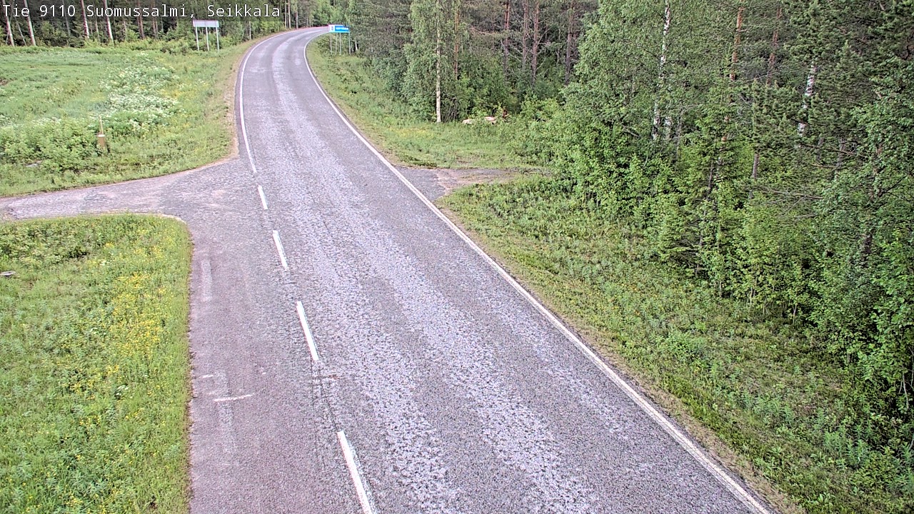 Weather Camera Image Road 9110 Suomussalmi, Seikkala, Suomussalmi, Kainuu