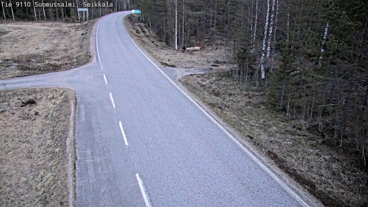 Weather Camera Image Road 9110 Suomussalmi, Seikkala, Suomussalmi, Kainuu