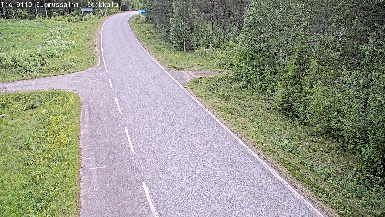 Weather Camera Image Road 9110 Suomussalmi, Seikkala, Suomussalmi, Kainuu