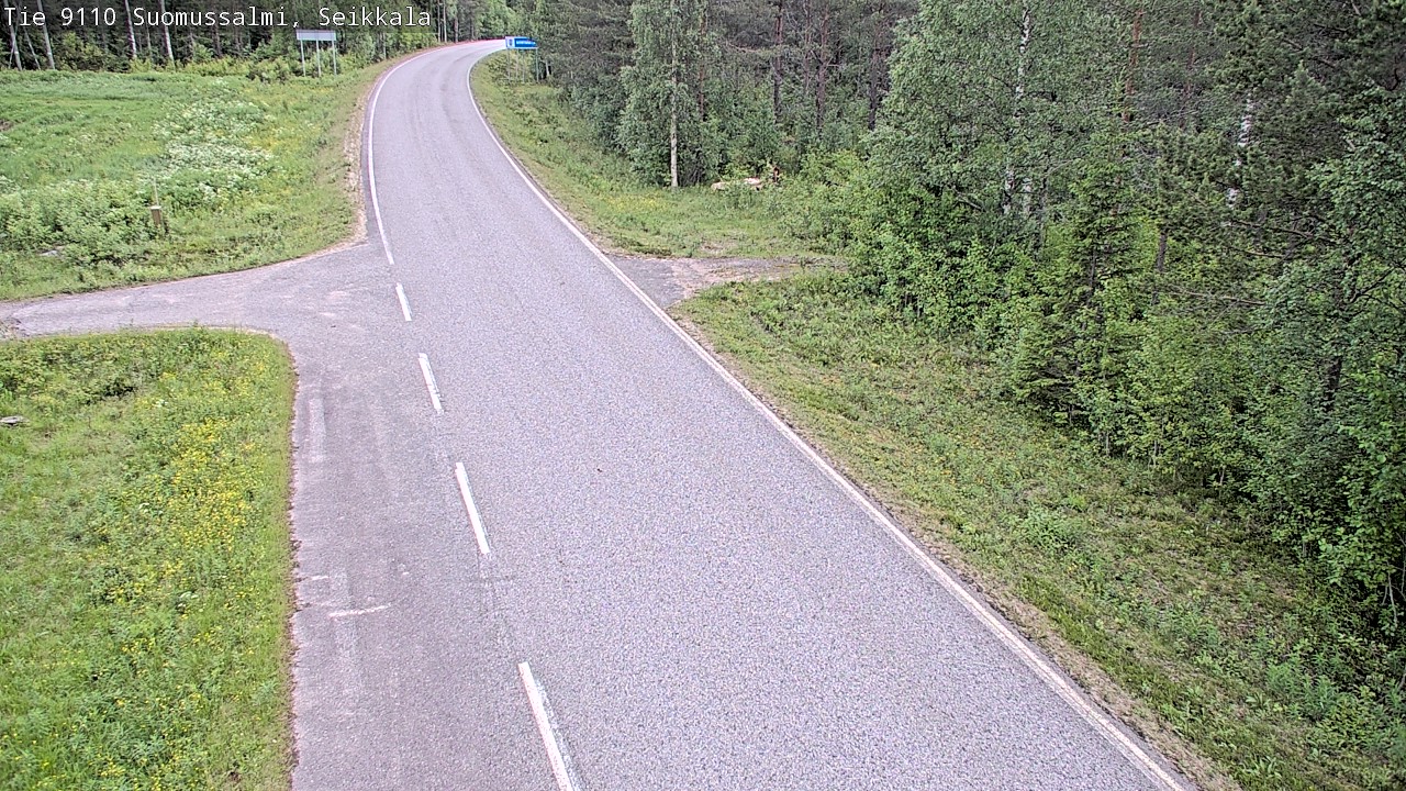 Weather Camera Image Road 9110 Suomussalmi, Seikkala, Suomussalmi, Kainuu