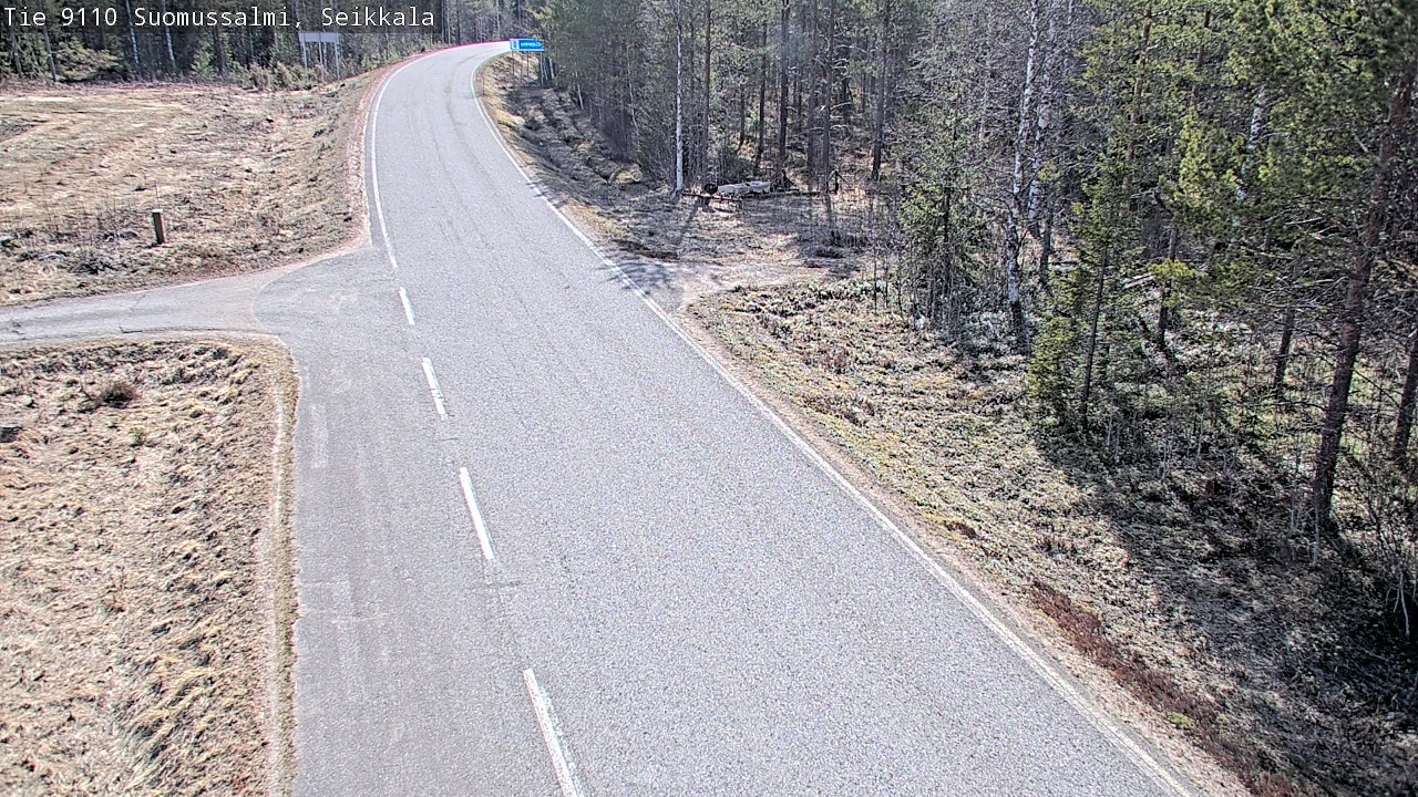 Weather Camera Image Road 9110 Suomussalmi, Seikkala, Suomussalmi, Kainuu