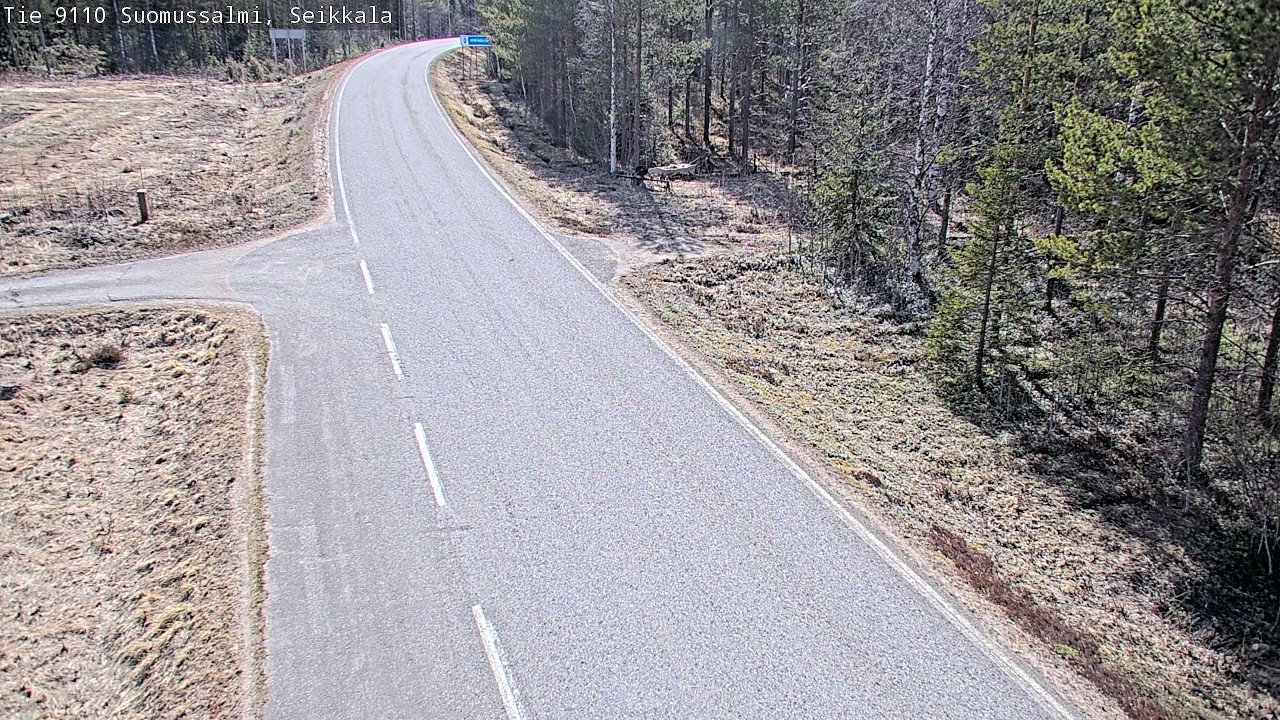 Weather Camera Image Road 9110 Suomussalmi, Seikkala, Suomussalmi, Kainuu