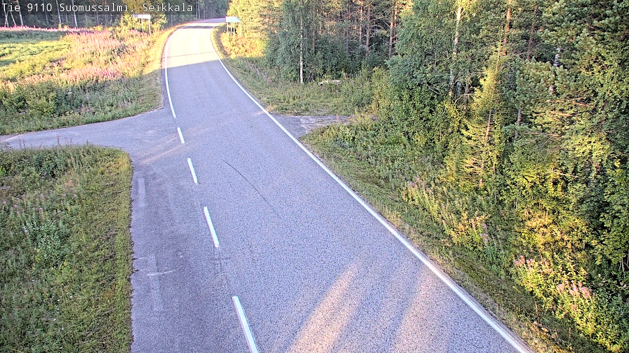 Weather Camera Image Road 9110 Suomussalmi, Seikkala, Suomussalmi, Kainuu