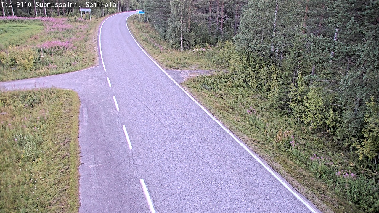 Kelikamerat Kuva Tie 9110 Suomussalmi, Seikkala, Suomussalmi, Kainuu