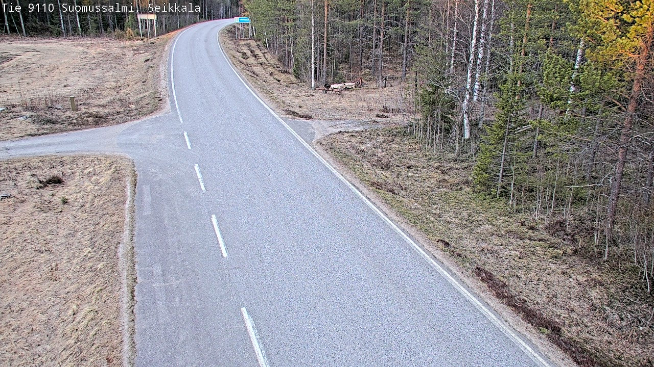 Weather Camera Image Road 9110 Suomussalmi, Seikkala, Suomussalmi, Kainuu