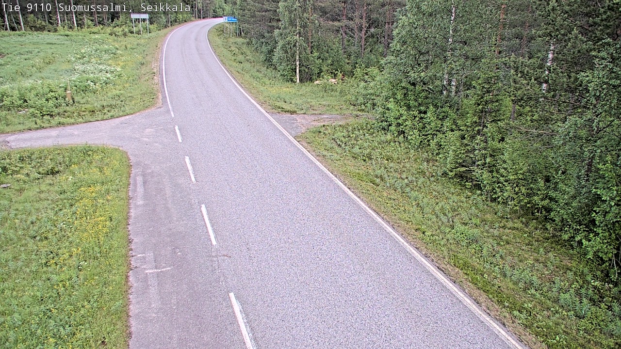 Weather Camera Image Road 9110 Suomussalmi, Seikkala, Suomussalmi, Kainuu