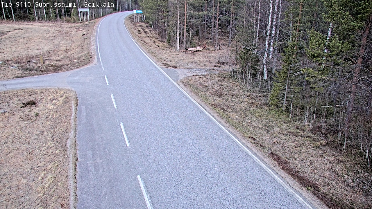 Weather Camera Image Road 9110 Suomussalmi, Seikkala, Suomussalmi, Kainuu