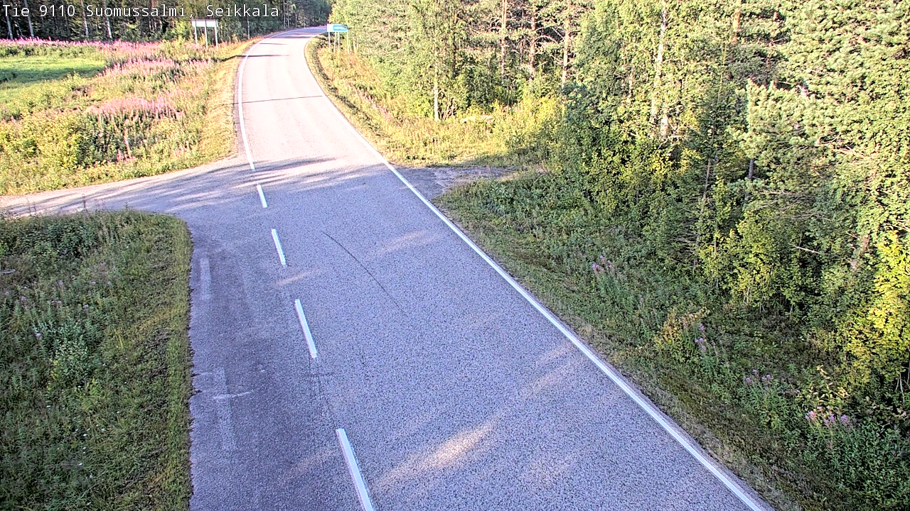 Weather Camera Image Road 9110 Suomussalmi, Seikkala, Suomussalmi, Kainuu