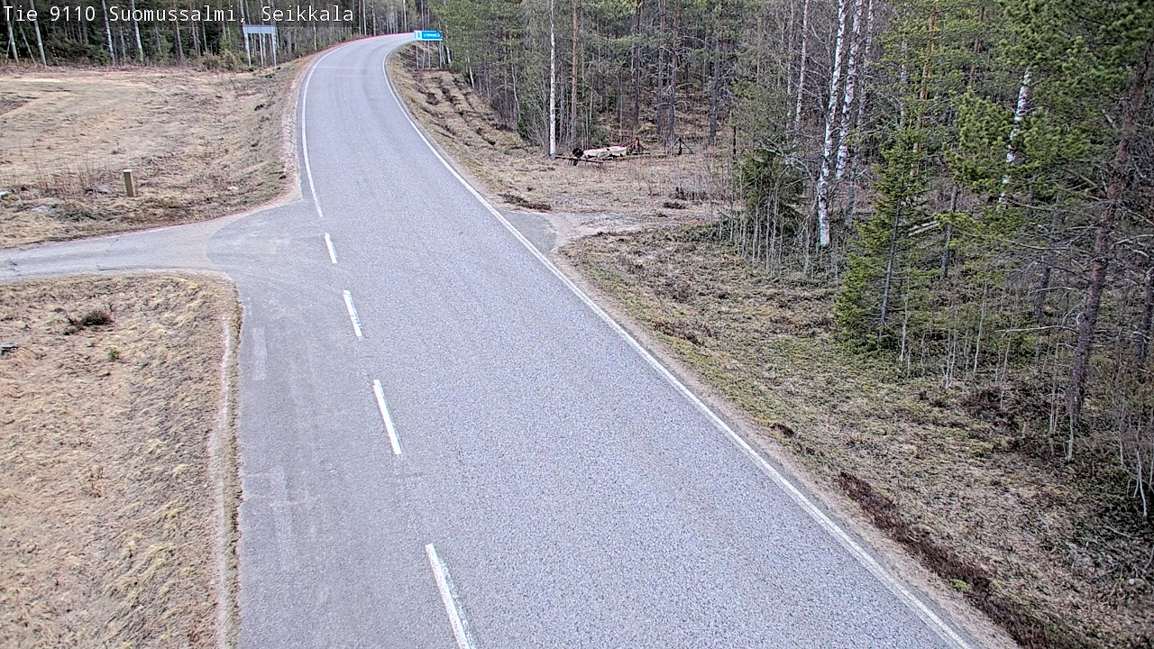Weather Camera Image Road 9110 Suomussalmi, Seikkala, Suomussalmi, Kainuu