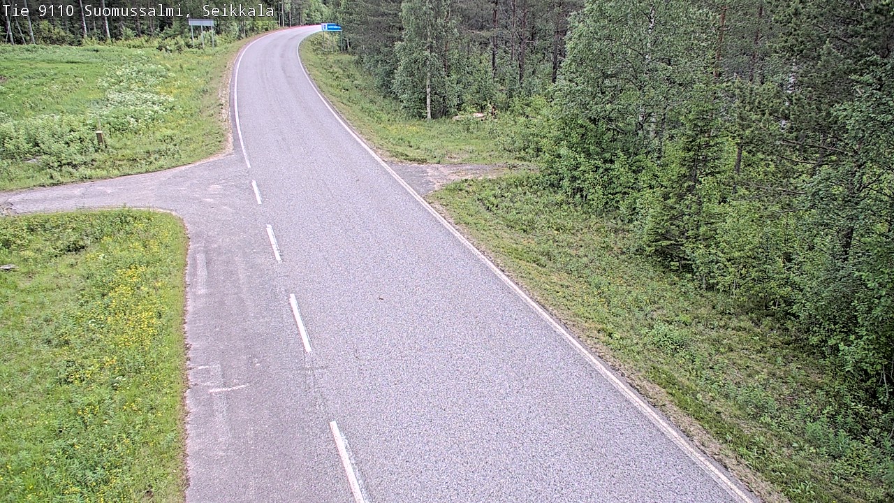 Weather Camera Image Road 9110 Suomussalmi, Seikkala, Suomussalmi, Kainuu