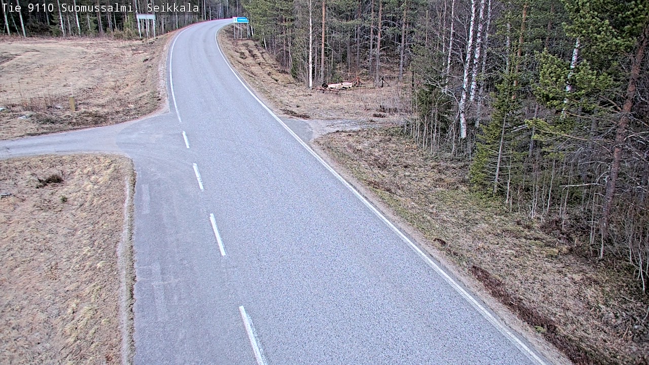 Weather Camera Image Road 9110 Suomussalmi, Seikkala, Suomussalmi, Kainuu