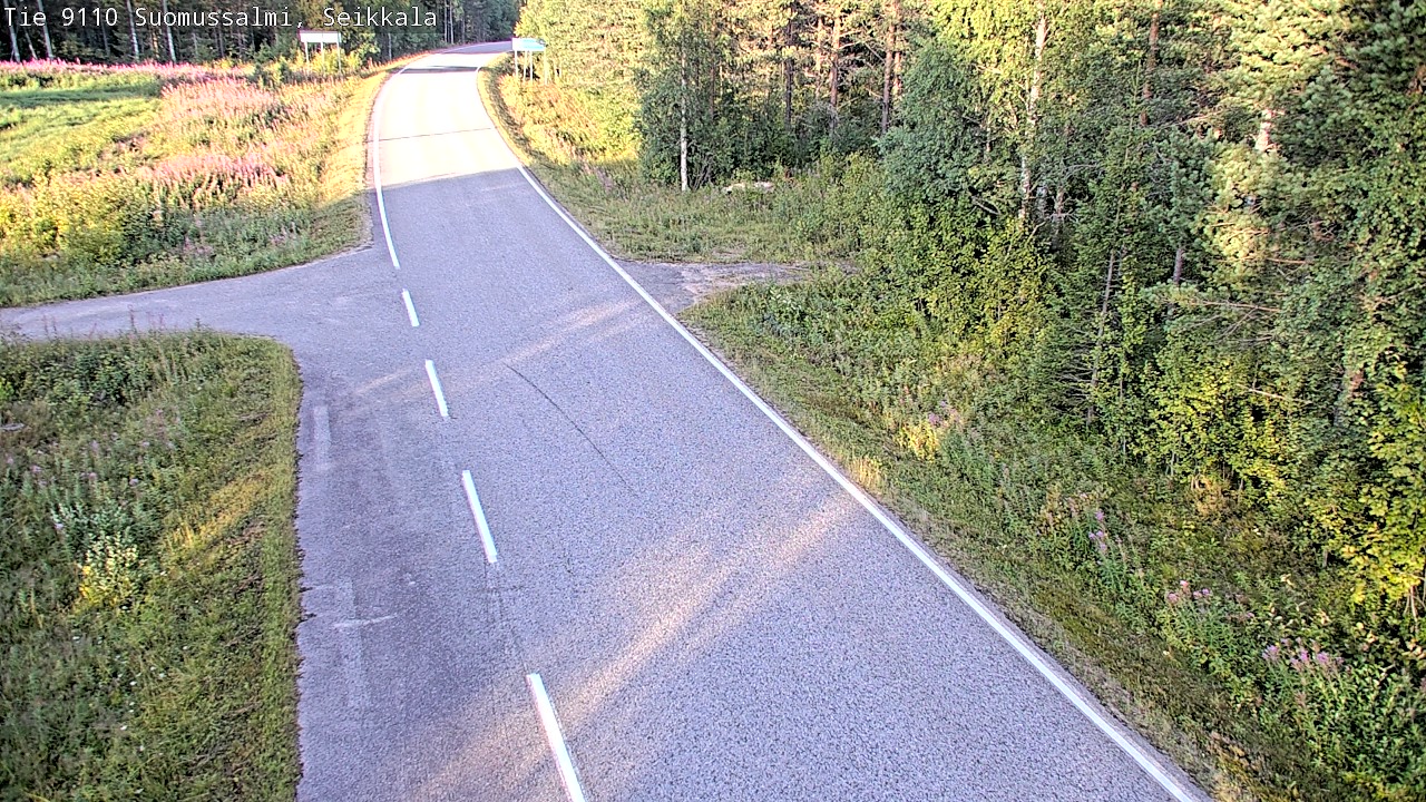 Weather Camera Image Road 9110 Suomussalmi, Seikkala, Suomussalmi, Kainuu